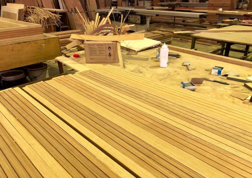 Timber veneer furniture