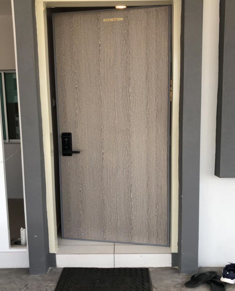 timber door hafele digital lockset